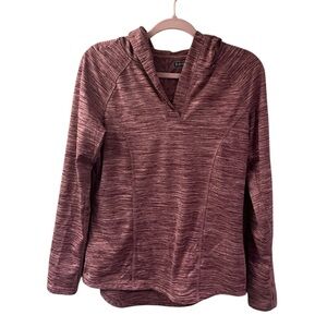 Hi-Tec Athletic Hooded Pullover With Thumbholes Pink Mauve